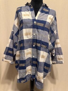 Vintage 1989 A2loo Angelique Imports Plaid Shirt 18/20